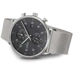Junghans Form C Chronoscope Men's Silver Watch 41/4877.44 -Clock More Than Watches analogue watch junghans form c chronoscope men s silver watch 41 4877 44 4