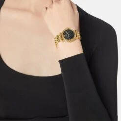 Versace Greca Glass Ladies Gold Watch VEU300621 -Clock More Than Watches analogue watch versace greca glass ladies gold watch veu300621 4