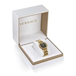 Versace Greca Glass Ladies Gold Watch VEU300621 -Clock More Than Watches analogue watch versace greca glass ladies gold watch veu300621 5