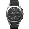 Armand Nicolet Men's Chronograph Watch J09-3 Black Leather Black A668AAA-NR-PK4140NR -Clock More Than Watches armand nicolet j09 3 chronograph black leather 933651