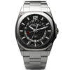 Armand Nicolet Men's GMT Watch J09-3 Black Stainless Steel A663AAA-NR-MA4660A -Clock More Than Watches armand nicolet j09 3 gmt black stainless steel 601573
