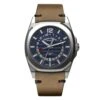 Armand Nicolet Men's GMT Watch J09-3 Brown Leather A663AAA-BU-PK4140CA -Clock More Than Watches armand nicolet j09 3 gmt brown leather 513240