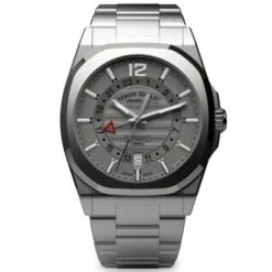 Armand Nicolet Men's GMT Watch J09-3 Grey Stainless Steel A663AAA-GR-MA4660A