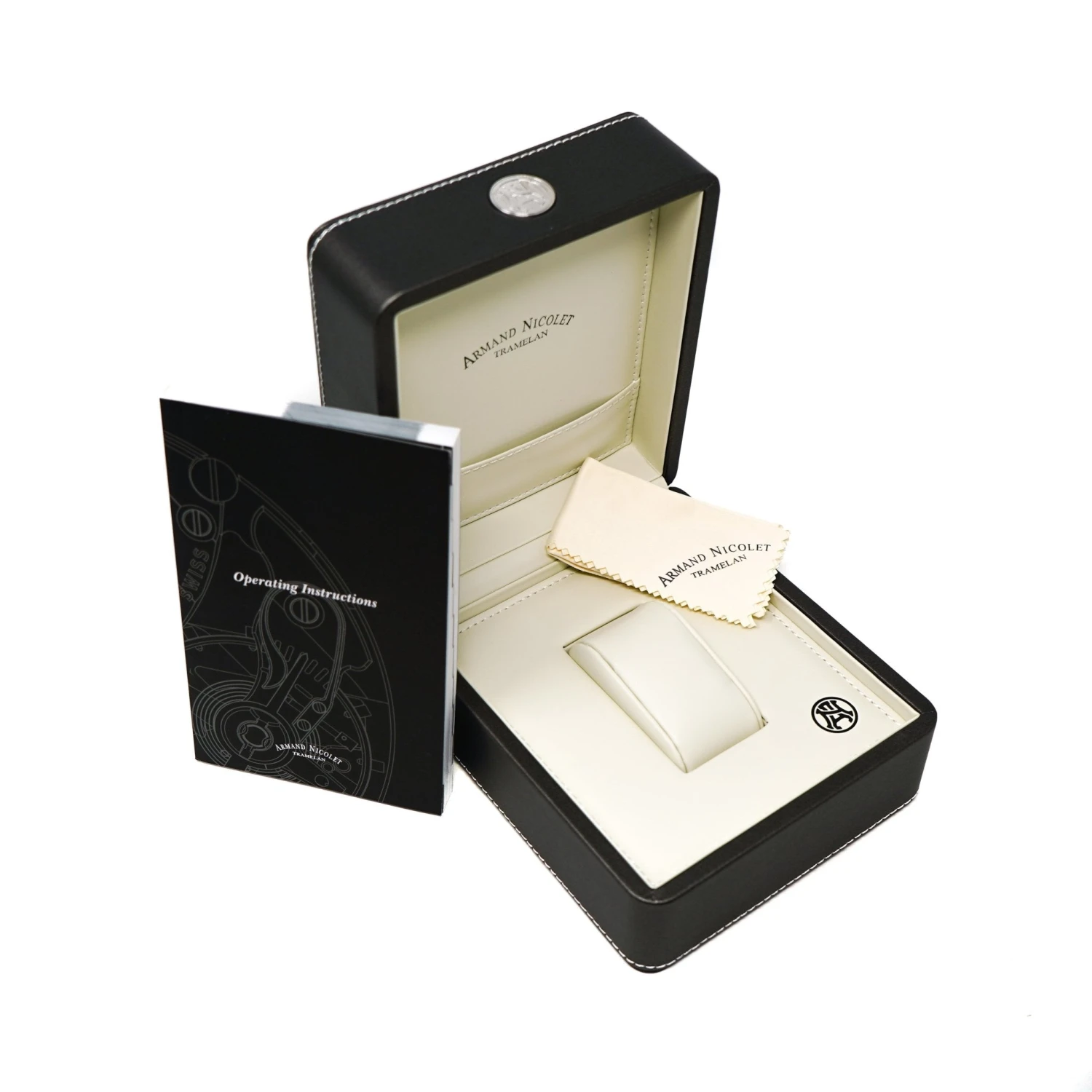 Armand Nicolet JS9-41 GMT Black 41MM Stainless Steel 9 Armand Nicolet JS9-41 GMT Black 41MM Stainless Steel - Image 7