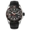 Armand Nicolet JS9-44 GMT Black Rubber -Clock More Than Watches armand nicolet js9 44 gmt black rubber 889489