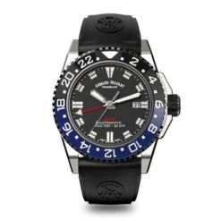 Armand Nicolet JS9-44 GMT Black Stainless Steel