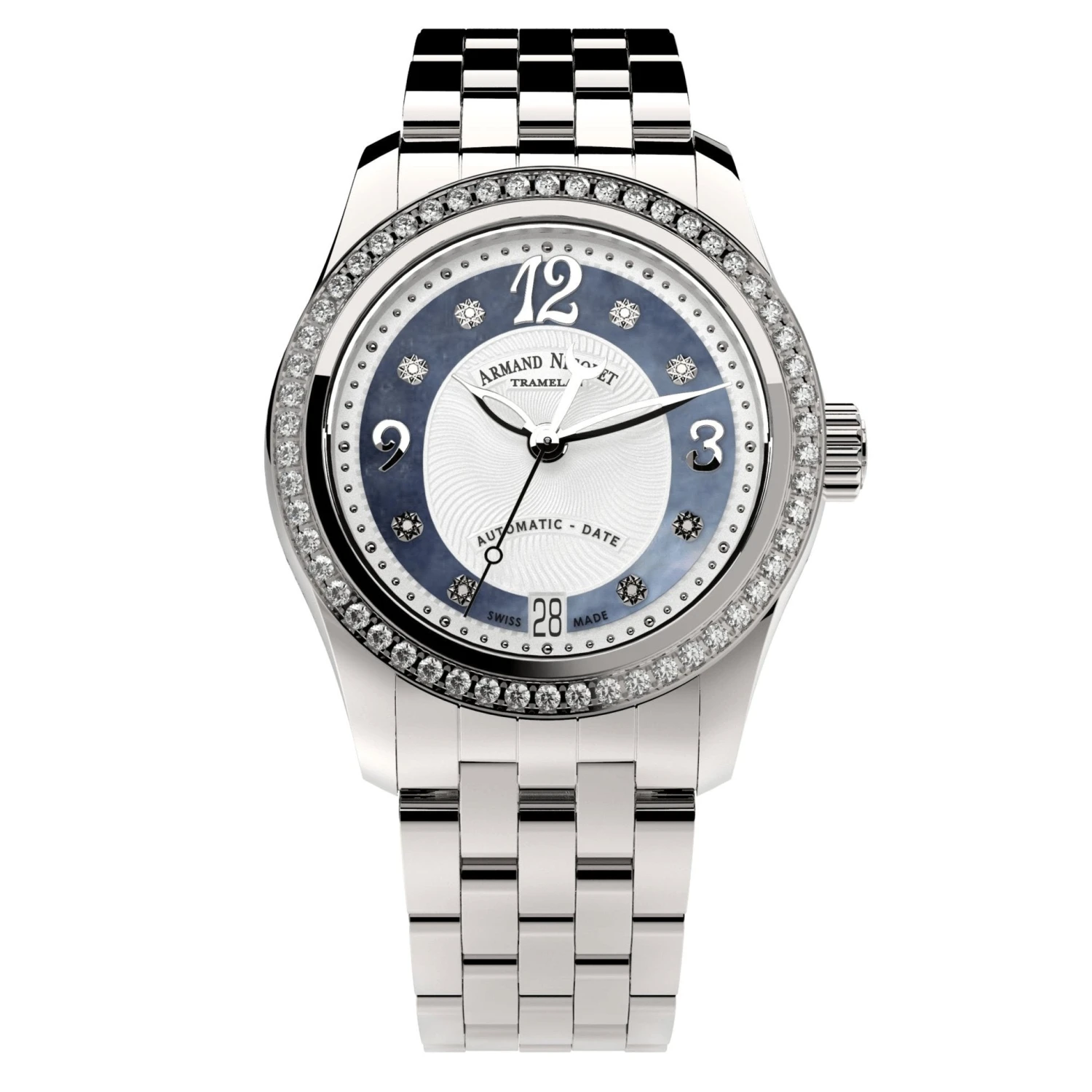 Armand Nicolet Ladies Watch M03-3 Diamond Blue A151FAA-AK-MA150 3 Armand Nicolet Ladies Watch M03-3 Diamond Blue A151FAA-AK-MA150