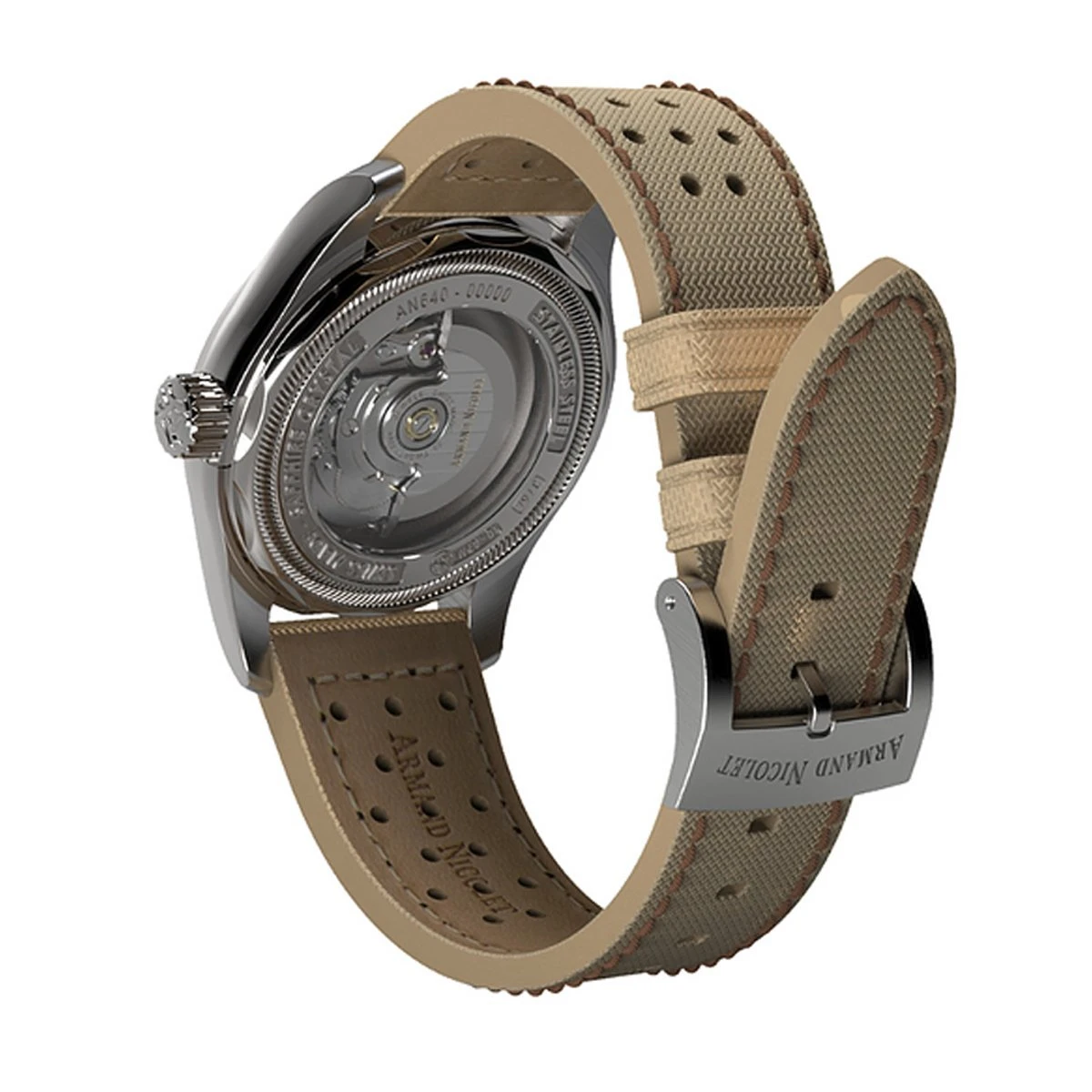 Armand Nicolet MM2 Watch Beige A640P-KA-P0640KM8 4 Armand Nicolet MM2 Watch Beige A640P-KA-P0640KM8 - Image 2