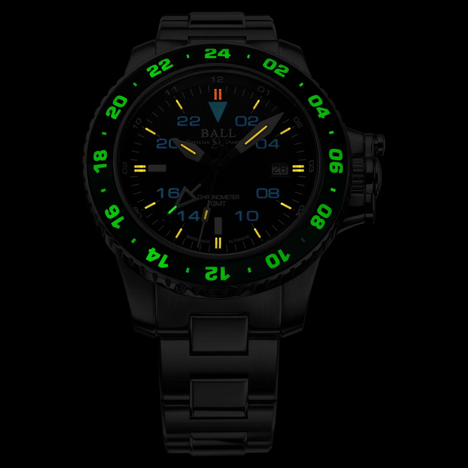 Ball Engineer Hydrocarbon AeroGMT II Men's Black Watch DG2018C-S11C-BK 4 Ball Engineer Hydrocarbon AeroGMT II Men's Black Watch DG2018C-S11C-BK - Image 2