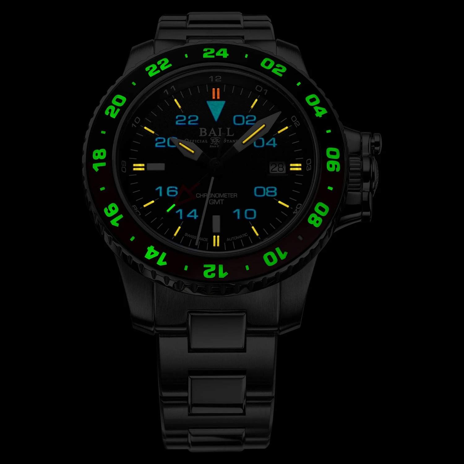 Ball Engineer Hydrocarbon AeroGMT II Men's Black Watch DG2018C-S3C-BK 5 Ball Engineer Hydrocarbon AeroGMT II Men's Black Watch DG2018C-S3C-BK - Image 3