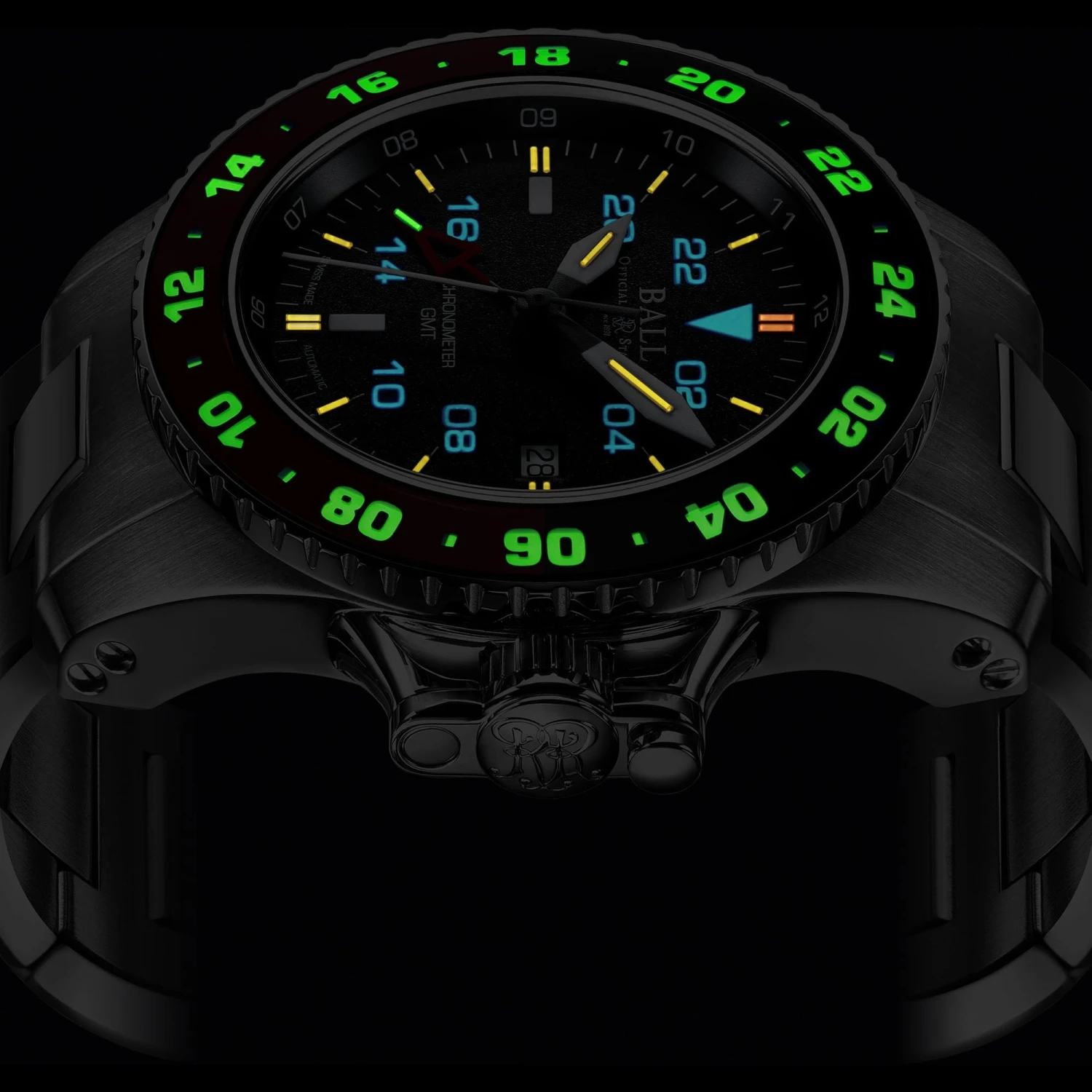 Ball Engineer Hydrocarbon AeroGMT II Men's Black Watch DG2018C-S3C-BK 7 Ball Engineer Hydrocarbon AeroGMT II Men's Black Watch DG2018C-S3C-BK - Image 5