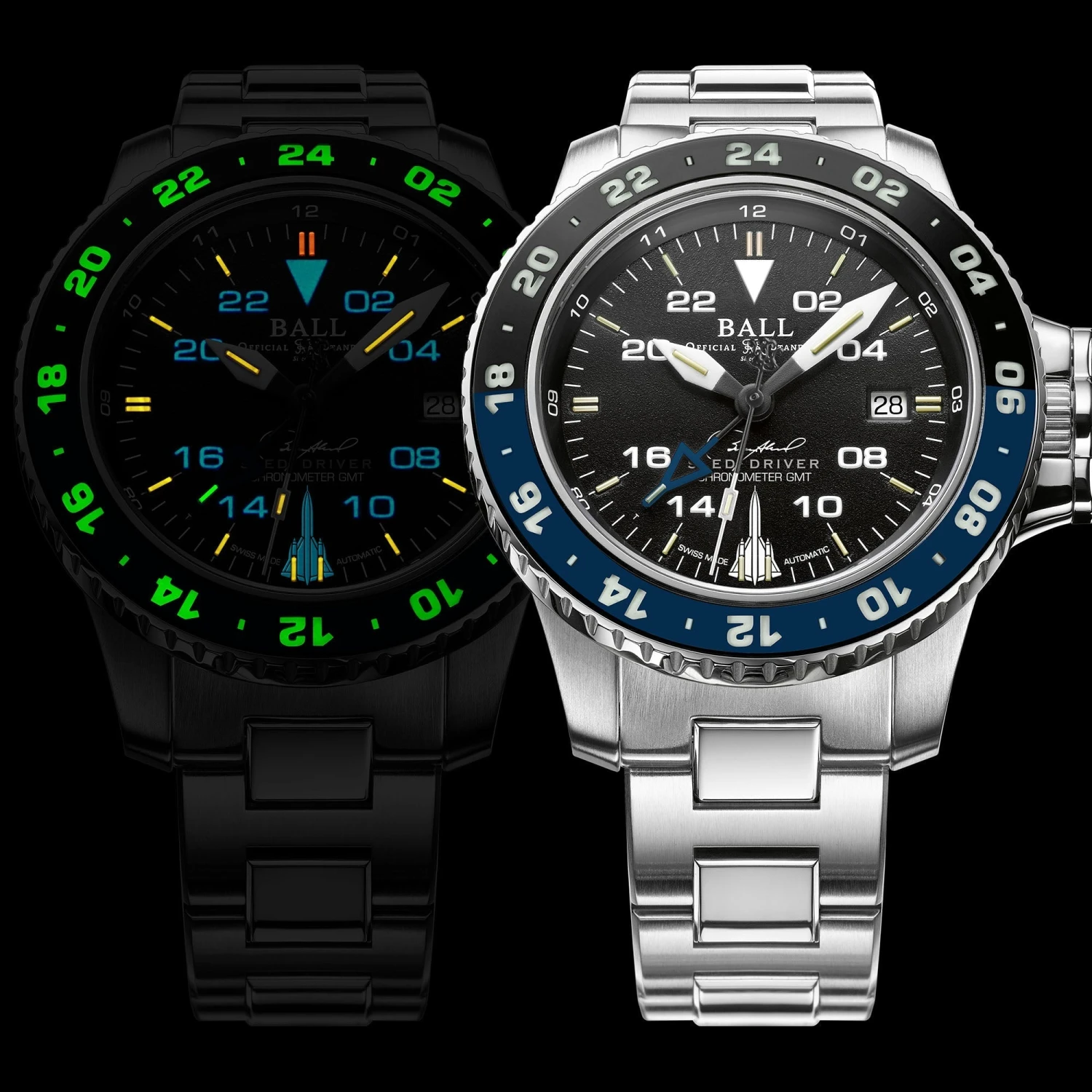 Ball Engineer Hydrocarbon AeroGMT Sled Driver Men's Black Watch DG2018C-S17C-BK 4 Ball Engineer Hydrocarbon AeroGMT Sled Driver Men's Black Watch DG2018C-S17C-BK - Image 2