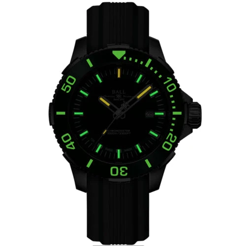 Ball Engineer Hydrocarbon DeepQUEST Ceramic Men's Green Watch DM3002A-P4CJ-GR 4 Ball Engineer Hydrocarbon DeepQUEST Ceramic Men's Green Watch DM3002A-P4CJ-GR - Image 2
