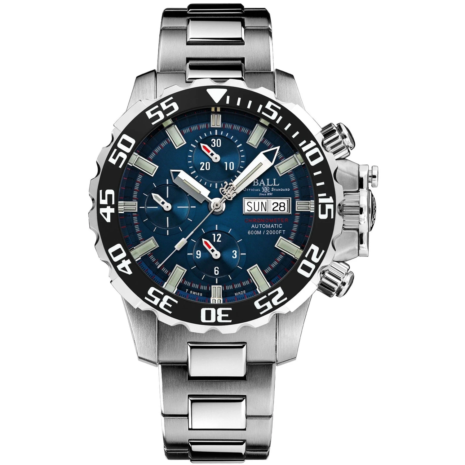 Ball Engineer Hydrocarbon NEDU Men's Blue Watch DC3226A-S6C-BE 3 Ball Engineer Hydrocarbon NEDU Men's Blue Watch DC3226A-S6C-BE