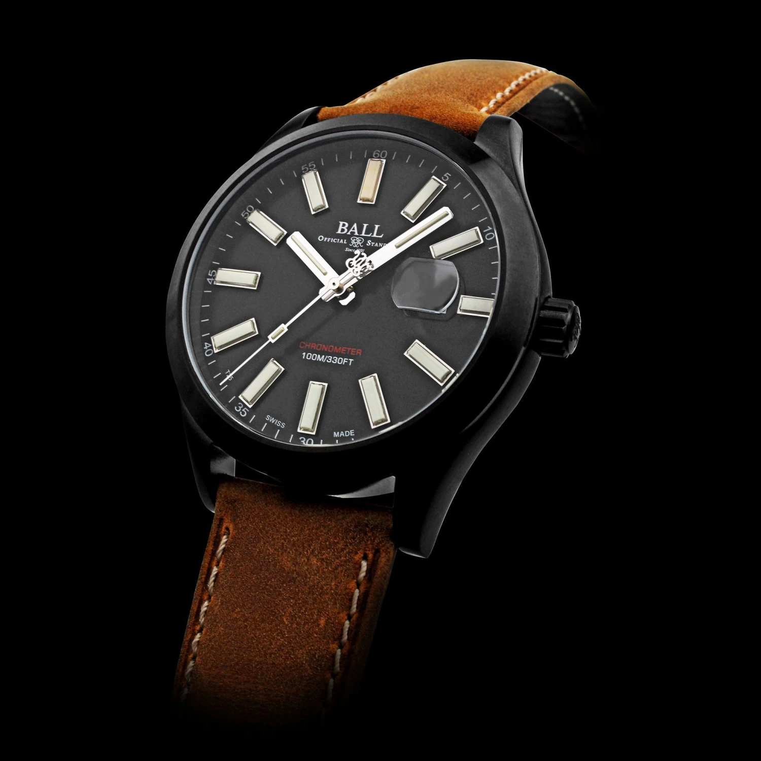 Ball Engineer II Green Berets Men's Black Watch NM2028C-L4CJ-BK 5 Ball Engineer II Green Berets Men's Black Watch NM2028C-L4CJ-BK - Image 3