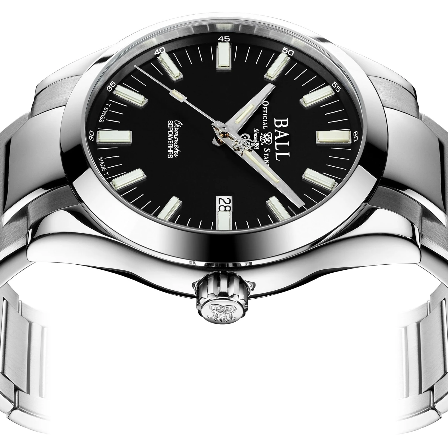 Ball Engineer M Marvelight (43mm) Men's Black Watch NM2128C-S1C-BK 4 Ball Engineer M Marvelight (43mm) Men's Black Watch NM2128C-S1C-BK - Image 2