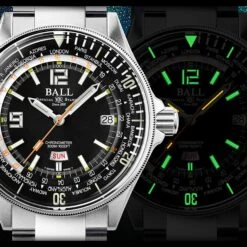 Ball Engineer Master II Diver Worldtime Men's Black Watch DG2232A-SC-BK -Clock More Than Watches automatic watch ball engineer master ii diver worldtime men s black watch dg2232a sc bk 4