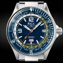 Ball Engineer Master II Diver Worldtime Men's Blue Watch DG2232A-SC-BE -Clock More Than Watches automatic watch ball engineer master ii diver worldtime men s blue watch dg2232a sc be 3