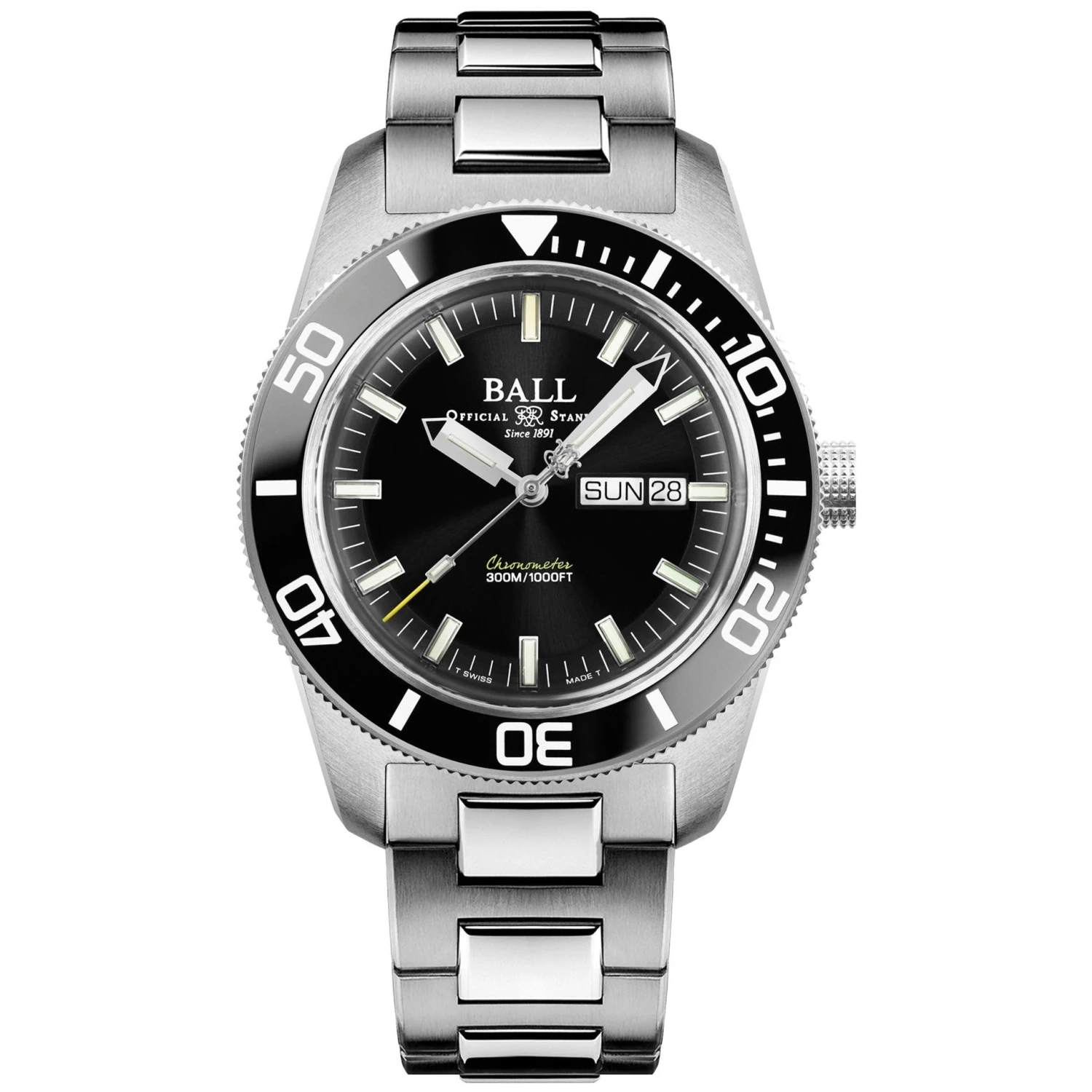 Ball Engineer Master II Skindiver Heritage Men's Black Watch DM3308A-SC-BK 3 Ball Engineer Master II Skindiver Heritage Men's Black Watch DM3308A-SC-BK