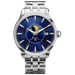 Ball Trainmaster Moon Phase Men's Blue Watch NM3082D-SJ-BE