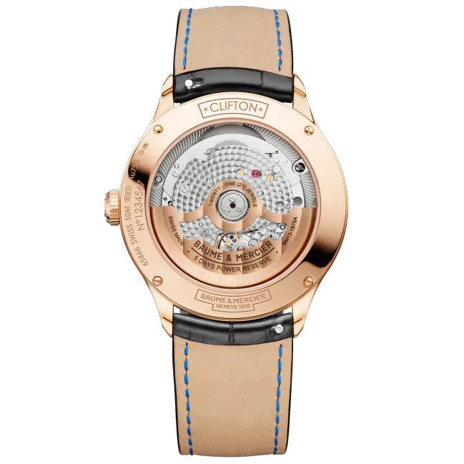 Baume & Mercier Men's Black Clifton Watch 10469 4 Baume & Mercier Men's Black Clifton Watch 10469 - Image 2