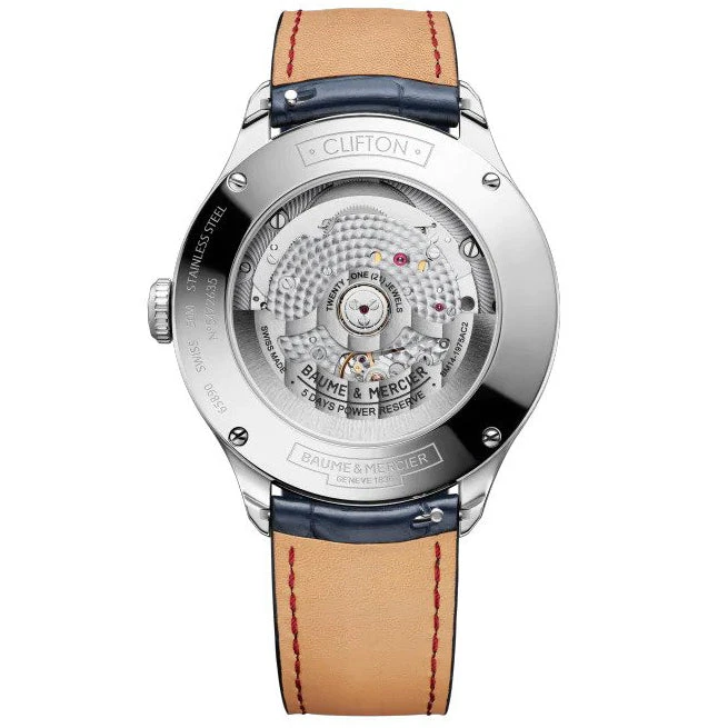 Baume & Mercier Men's Blue Clifton Watch BM0A10548 4 Baume & Mercier Men's Blue Clifton Watch BM0A10548 - Image 2