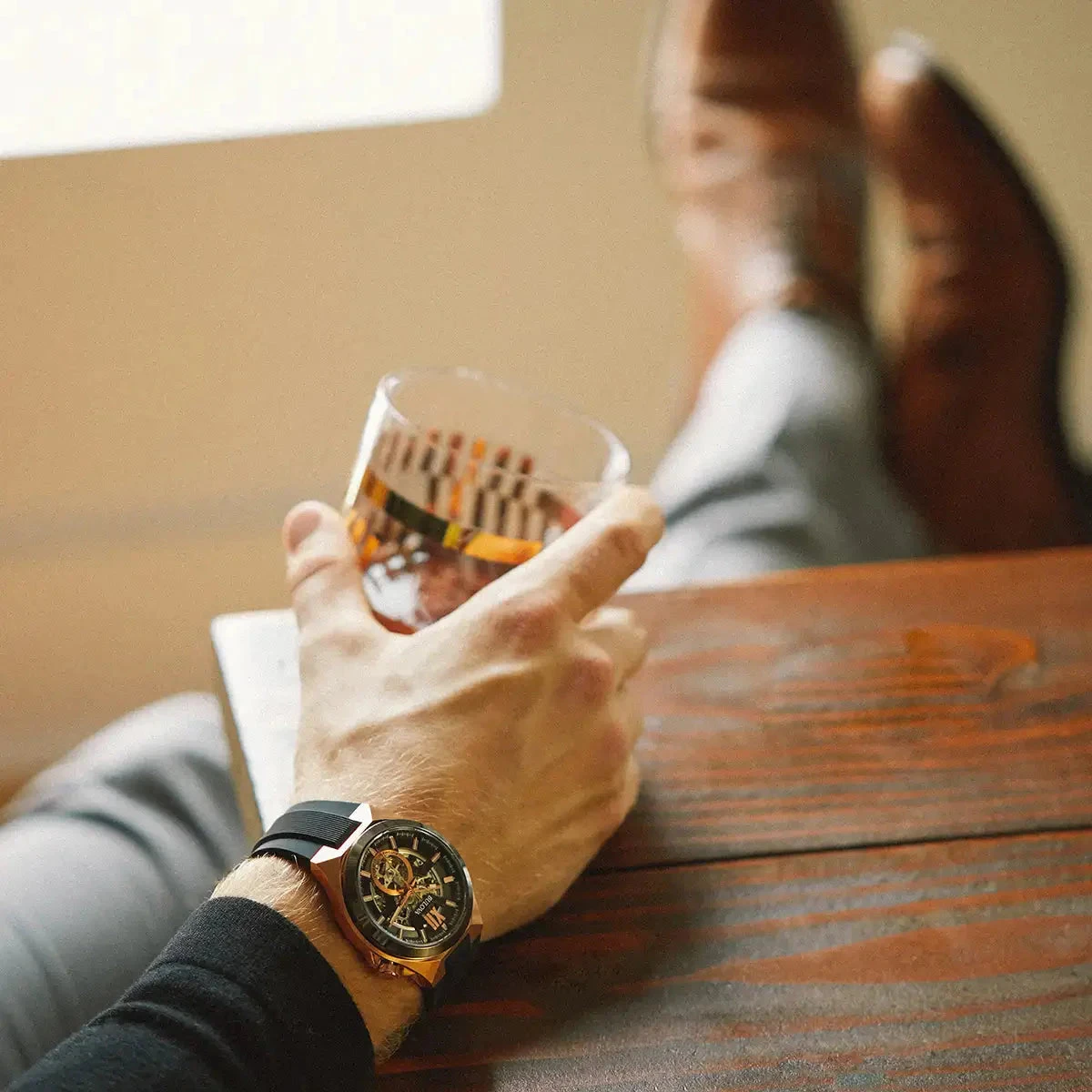 Bulova Maquina Auto Men's Rose Gold Watch 98A177 7 Bulova Maquina Auto Men's Rose Gold Watch 98A177 - Image 5