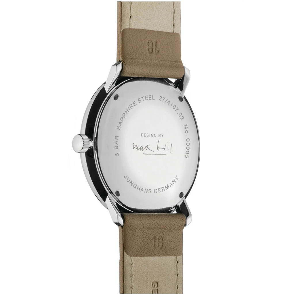Junghans Max Bill Kleine Unisex Brown Watch 27/4107.02 5 Junghans Max Bill Kleine Unisex Brown Watch 27/4107.02 - Image 3
