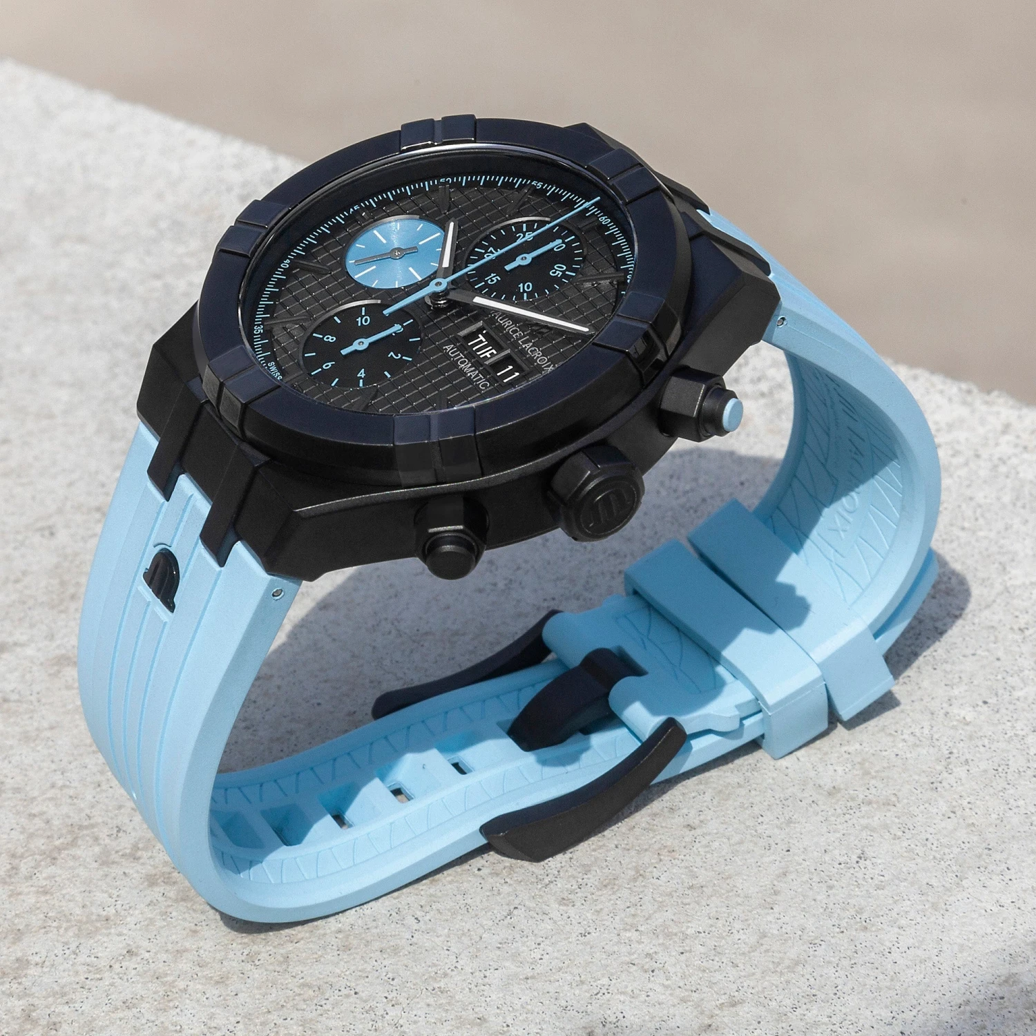 Maurice Lacroix Men's Black Aikon Limited Edition Watch AI6038-DLB01-330-4 4 Maurice Lacroix Men's Black Aikon Limited Edition Watch AI6038-DLB01-330-4 - Image 2