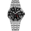 Maurice Lacroix Men's Black Aikon Venturer GMT Stainless Steel Watch AI6158-SS002-330-1 -Clock More Than Watches automatic watch maurice lacroix men s black aikon venturer gmt stainless steel watch ai6158 ss002 330 1 1