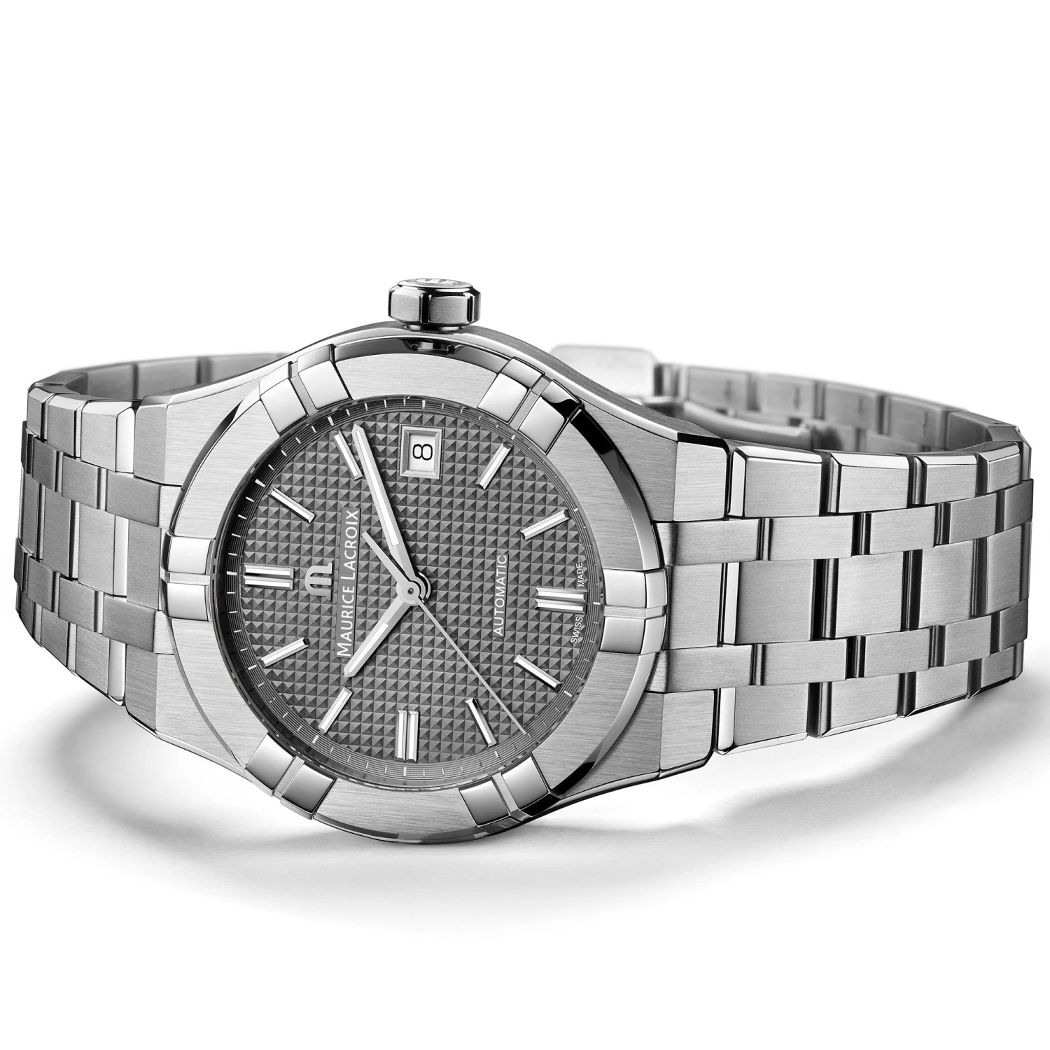 Maurice Lacroix Men's Grey Aikon Automatic Stainnless Steel Watch AI6007-SS002-230-1 4 Maurice Lacroix Men's Grey Aikon Automatic Stainnless Steel Watch AI6007-SS002-230-1 - Image 2