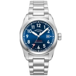 Rotary Commando Pilot Auto Men's Steel Blue Watch GB05470/52