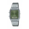 Casio Watch Vintage Retro Dual Time Steel Green AQ-230A-3AMQYDF -Clock More Than Watches casio vintage aq 230a 3amqyes