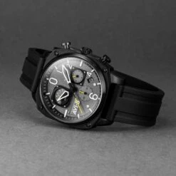 AVI-8 Men's Black Hawker Hunter Grey Black Watch AV-4052-R1 -Clock More Than Watches chronograph watch avi 8 men s black hawker hunter chronograph watch av 4052 r1 4