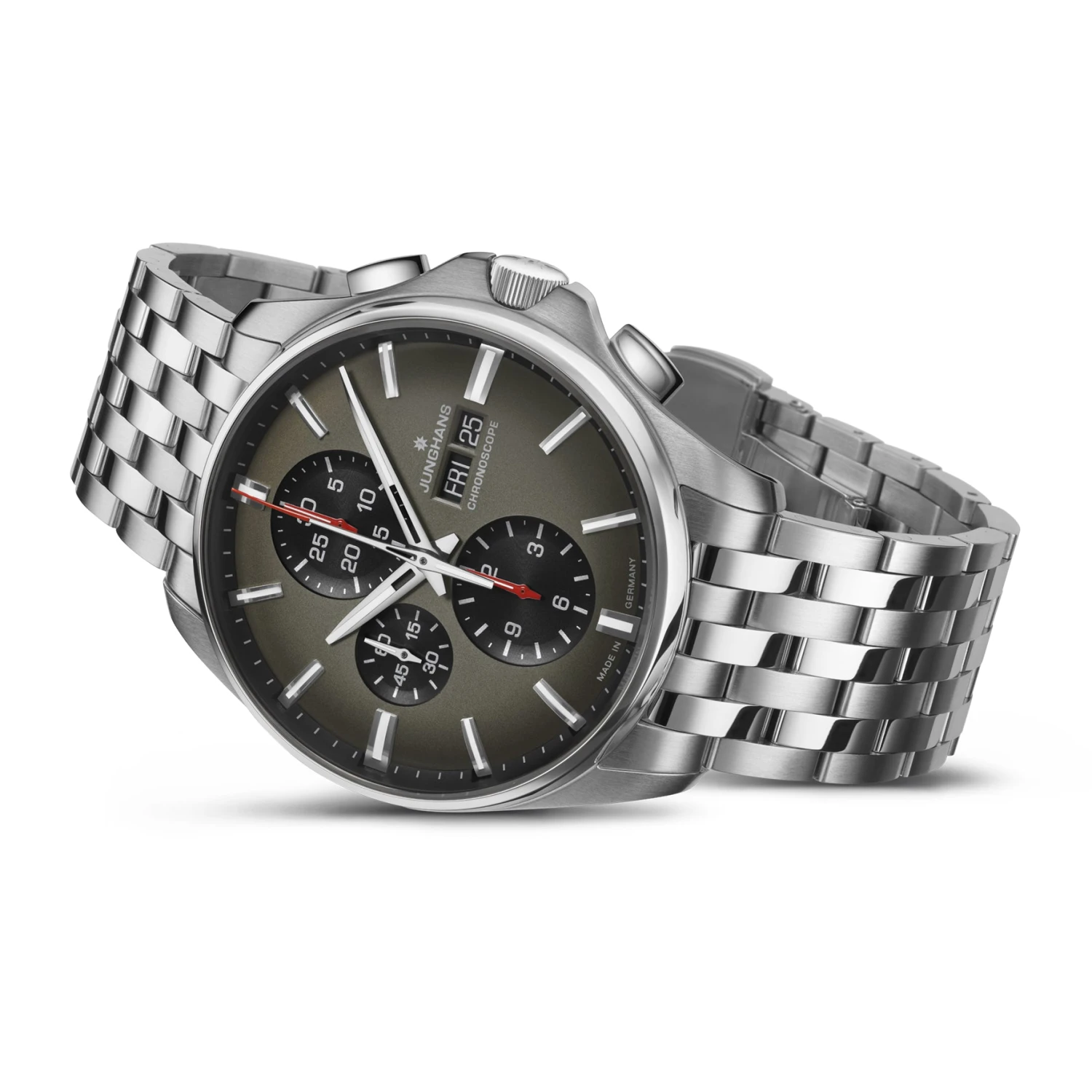 Junghans Meister S Chronoscope Men's Silver Watch 27/4023.45 7 Junghans Meister S Chronoscope Men's Silver Watch 27/4023.45 - Image 5