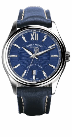 Armand Nicolet Men's Watch M02 Date 41mm Blue A740A-BU-P140BU2