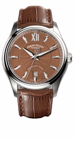 Armand Nicolet Men's Watch M02 Date 41mm Brown Copper A740A-RN-BP22740MAM