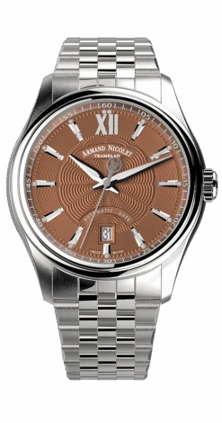 Armand Nicolet Men's Watch M02 Date 41mm Copper A740A-RN-BMA22740A