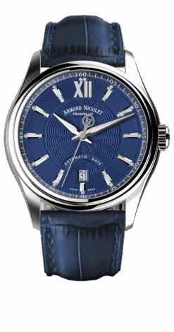 Armand Nicolet Men's Watch M02 Date 41mm Blue A740A-BU-BP22740UAU