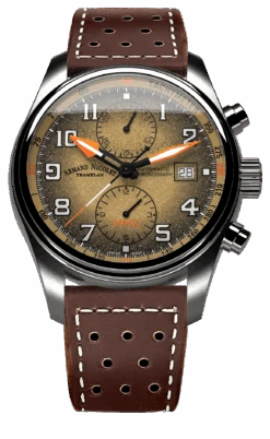 Armand Nicolet Men's Watch MM2 Chronograph 43mm Beige A647P-KA-BP22641MAC