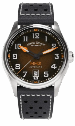 Armand Nicolet Men's Watch MM2 Date 41mm Black A740P-KN-BP22641NAC