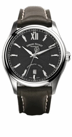 Armand Nicolet Men's Watch M02 Date 41mm Black A740A-NR-P140NR2