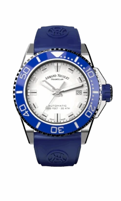 Armand Nicolet Men's Watch JS9 Date 41mm Blue Silver A481AGU-AG-GG2710U