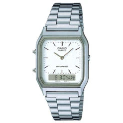 Casio Vintage Unisex Silver Watch AQ-230A-7DMQYES