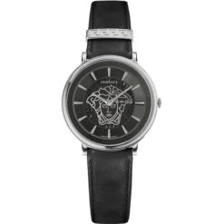 Versace Ladies Watch V-Circle 38mm Black VE8102619