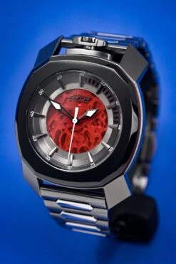Gaga Milano Automatic Watch Frame_One Skeleton Red 7079.01 -Clock More Than Watches gaga milano frame one skeleton red 162740