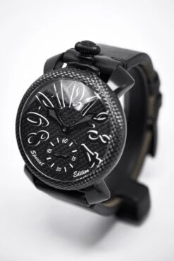 Gagà Milano Watch Manuale 48mm Special Edition Black Carbon -Clock More Than Watches gaga milano manuale 48mm mens watch special edition 204304