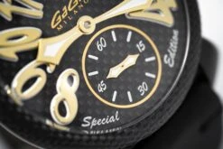 Gagà Milano Watch Manuale 48mm Special Edition Gold Carbon -Clock More Than Watches gaga milano manuale 48mm mens watch special edition 405770