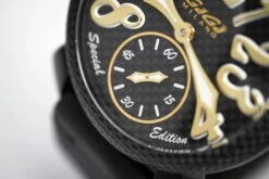 Gagà Milano Watch Manuale 48mm Special Edition Gold Carbon -Clock More Than Watches gaga milano manuale 48mm mens watch special edition 552728