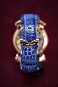 GaGà Milano Watch Manuale 48MM Stars Rose Gold Blue -Clock More Than Watches gaga milano manuale 48mm mens watch stars blue 589221